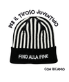 Kit del Tifoso Juventino: Il Calendario Top + Cappellino con cashmere del Tifoso Juventino con ricamo: "Fino alla Fine" - Bianconero - Berretto morbido di qualità premium - Made in italy