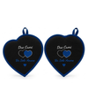 Coppia Presine a Cuore Tifoso Personalizzate con Ricamo Squadra del Cuore