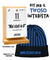 Kit del Tifoso Interista: Il Calendario Top + Cappellino con cashmere del Tifoso interista con ricamo: "Mai Stati in B" - Nerazzurro - Berretto morbido di qualità premium - Made in italy