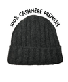 Cappellino 100% cashmere puro - Grigio - Berretto morbido di qualità premium - Made in italy