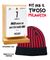 Kit del Tifoso Milanista: Il Calendario Top + Cappellino con cashmere del Tifoso Milanista - Rossonero - Berretto morbido di qualità premium - Made in italy