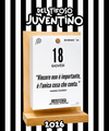 Kit del Tifoso Juventino: Il Calendario Top + Cappellino con cashmere del Tifoso Juventino - Bianconero - Berretto morbido di qualità premium - Made in italy