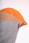 Cappellino rasato 100% cashmere puro - Mango - Beanie rasato con costa - Berretto morbido di qualità premium - Made in italy