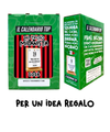 Kit del Tifoso Milanista: Il Calendario Top + Cappellino con cashmere del Tifoso Milanista - Rossonero - Berretto morbido di qualità premium - Made in italy
